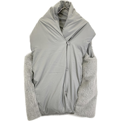 CYAN TOKYO シアントーキョー 404261 ｸﾞﾚｰ ﾅｲﾛﾝ ｽﾄｰﾙﾗｲｸﾌｧｰｺﾝﾋﾞﾀﾞｳﾝﾍﾞｽﾄ ベスト F