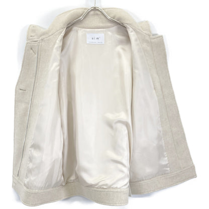 si:m スィーム 352-64001 ﾍﾞｰｼﾞｭ ﾓｯｻｳｰﾙ ｽﾀﾝﾄﾞｶﾗｰ ｼﾞｬｹｯﾄｺｰﾄ コート 38