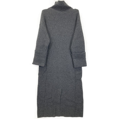 SACRA サクラ 124634041 ﾁｬｺｰﾙｸﾞﾚｰ ｴｸｽﾄﾗﾌｧｲﾝ ﾗﾑｳｰﾙﾘﾌﾞﾜﾝﾋﾟｰｽ ワンピース 38