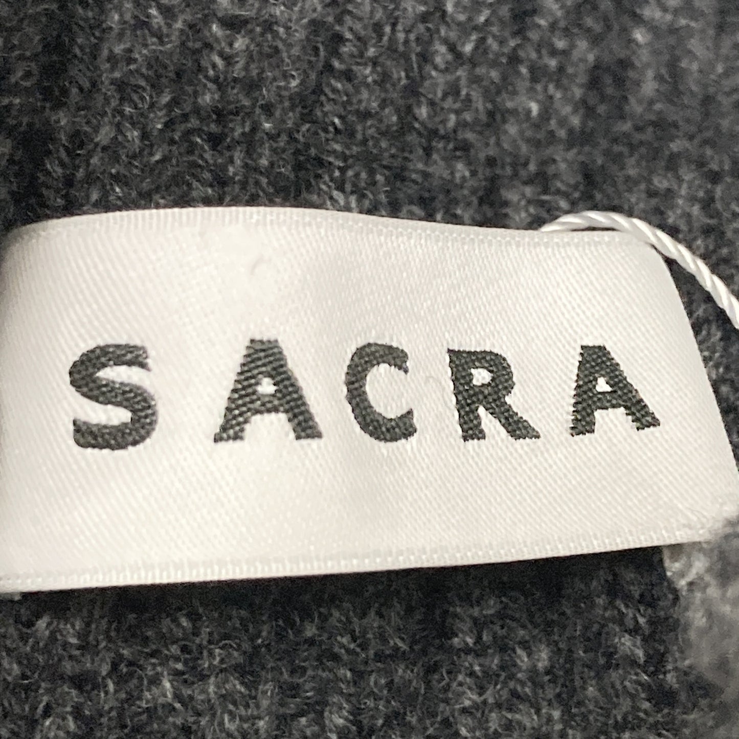SACRA サクラ 124634041 ﾁｬｺｰﾙｸﾞﾚｰ ｴｸｽﾄﾗﾌｧｲﾝ ﾗﾑｳｰﾙﾘﾌﾞﾜﾝﾋﾟｰｽ ワンピース 38