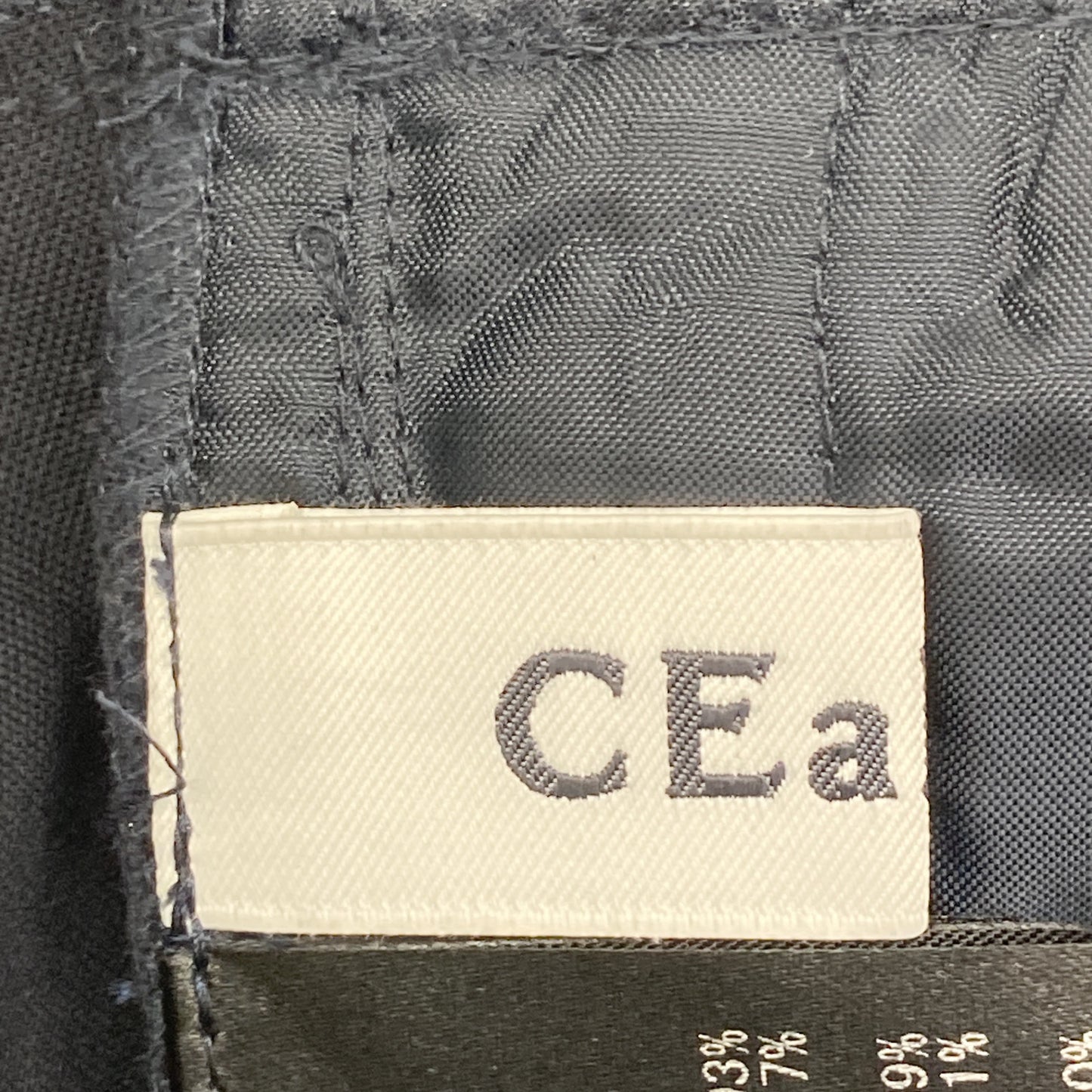 CEaRET シーレット 251004 ﾈｲﾋﾞｰ ﾌﾗﾜｰﾃﾞｻﾞｲﾝ ﾚｰｽﾀｯｸｷﾞｬｻﾞｰﾊﾟﾝﾂ ボトムス 2