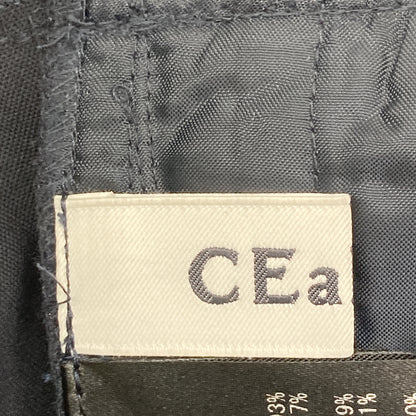 CEaRET シーレット 251004 ﾈｲﾋﾞｰ ﾌﾗﾜｰﾃﾞｻﾞｲﾝ ﾚｰｽﾀｯｸｷﾞｬｻﾞｰﾊﾟﾝﾂ ボトムス 2