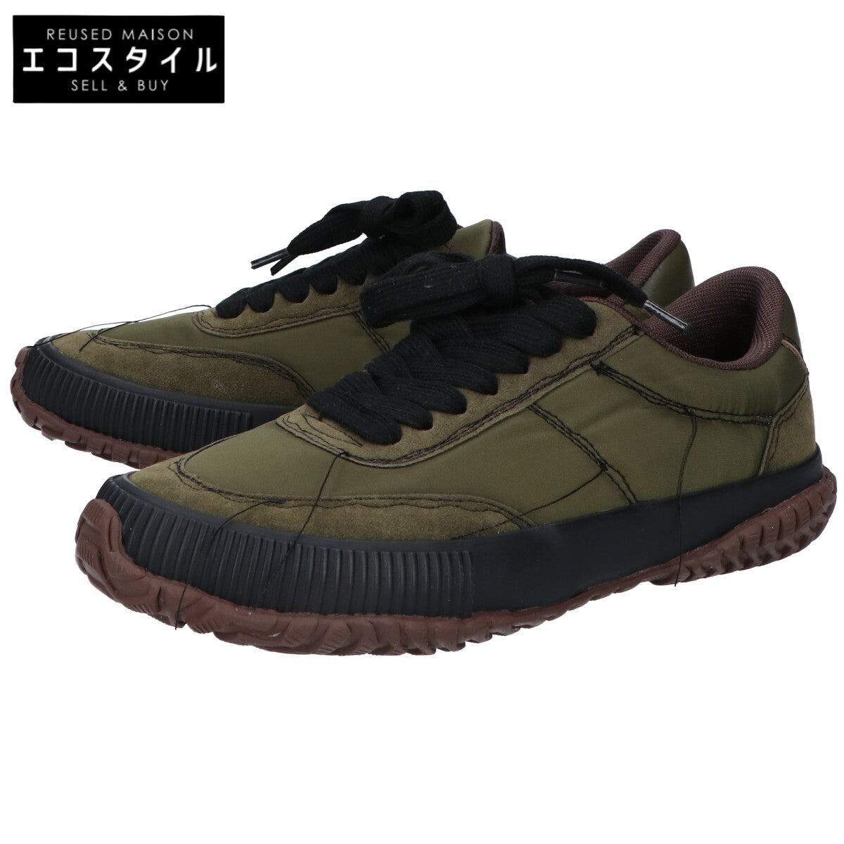 Y's ワイズ 【新品同様】YE-E01-990-1-03 POLYESTER OX ROUGH STITCH SNEAKERS ナイロン/スエード スニーカー シューズ 3