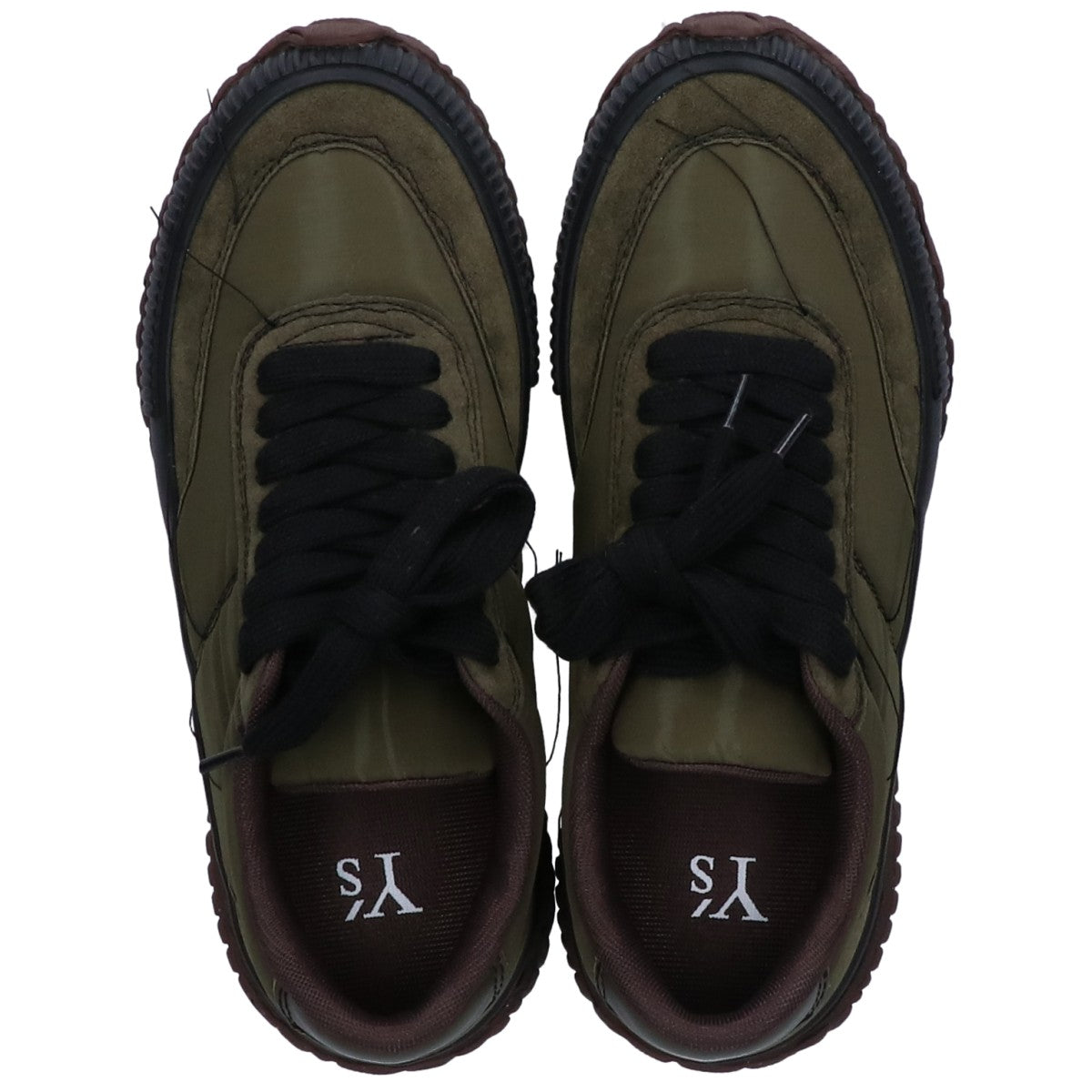 Y's ワイズ 【新品同様】YE-E01-990-1-03 POLYESTER OX ROUGH STITCH SNEAKERS ナイロン/スエード スニーカー シューズ 3