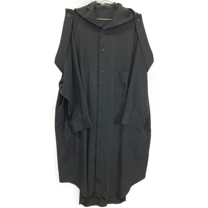 Yohji Yamamoto ヨウジヤマモト 【美品/25SS】collections FP-D66-500 TA/PE CREPE DE CHINE HOODED DRESS フーデッド ワンピース 2