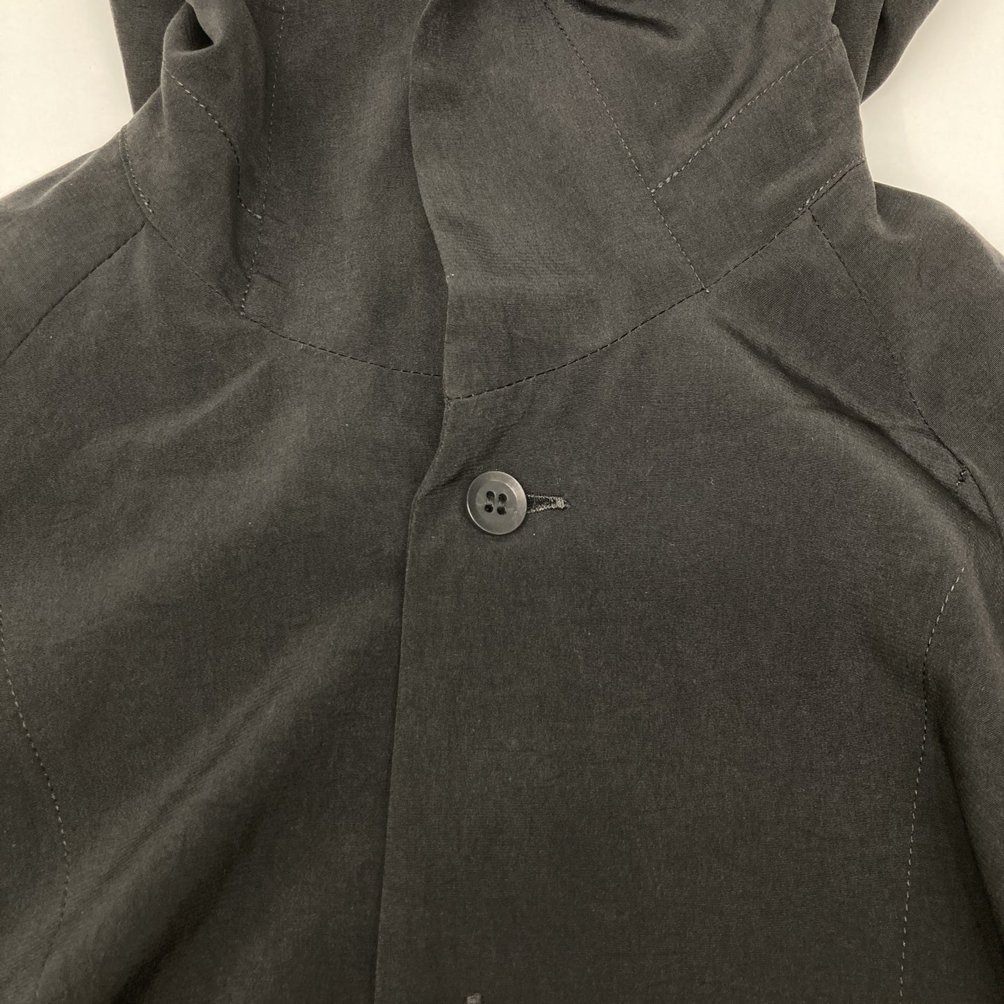 Yohji Yamamoto ヨウジヤマモト 【美品/25SS】collections FP-D66-500 TA/PE CREPE DE CHINE HOODED DRESS フーデッド ワンピース 2