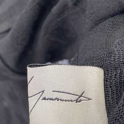 Yohji Yamamoto ヨウジヤマモト FP-T18-075 ﾌﾞﾗｯｸ SHEER PLAID JACQUARD FLARE CARDIGAN ｼｱｰﾁｪｯｸ変形ｶｰﾃﾞｨｶﾞﾝ トップス 2