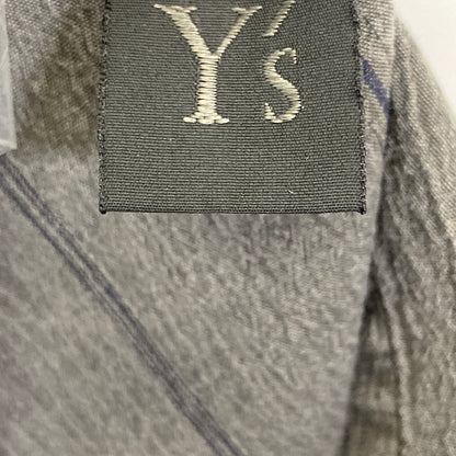 Y's ワイズ YT-D04-027 ｸﾞﾚｰ WASHER STRIPE ASYMMETRIC FRENCH DRESS ﾄﾞｯｷﾝｸﾞｽﾄﾗｲﾌﾟﾜﾝﾋﾟｰｽ ワンピース 2