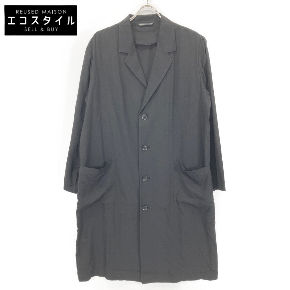 Y's ワイズ YS-J13-200 23SS ﾌﾞﾗｯｸ RAYON BROAD WORK JACKET ﾛﾝｸﾞﾜｰｸｼﾞｬｹｯﾄ ジャケット 1