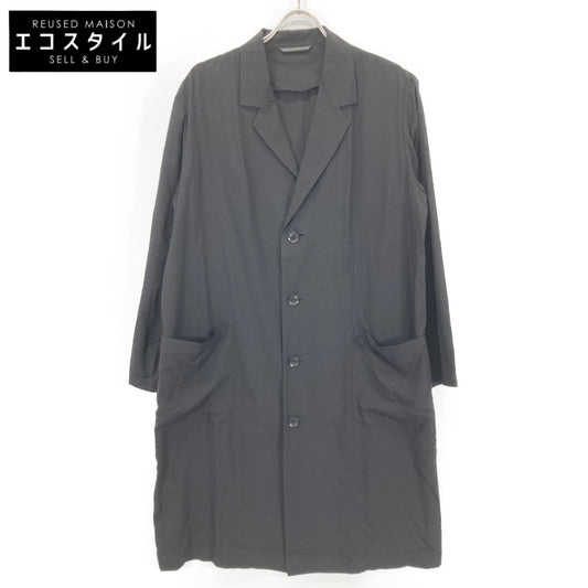Y's ワイズ YS-J13-200 23SS ﾌﾞﾗｯｸ RAYON BROAD WORK JACKET ﾛﾝｸﾞﾜｰｸｼﾞｬｹｯﾄ ジャケット 1