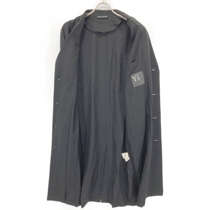 Y's ワイズ YS-J13-200 23SS ﾌﾞﾗｯｸ RAYON BROAD WORK JACKET ﾛﾝｸﾞﾜｰｸｼﾞｬｹｯﾄ ジャケット 1