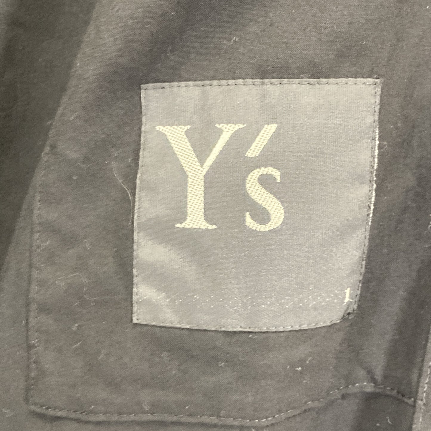 Y's ワイズ YS-J13-200 23SS ﾌﾞﾗｯｸ RAYON BROAD WORK JACKET ﾛﾝｸﾞﾜｰｸｼﾞｬｹｯﾄ ジャケット 1