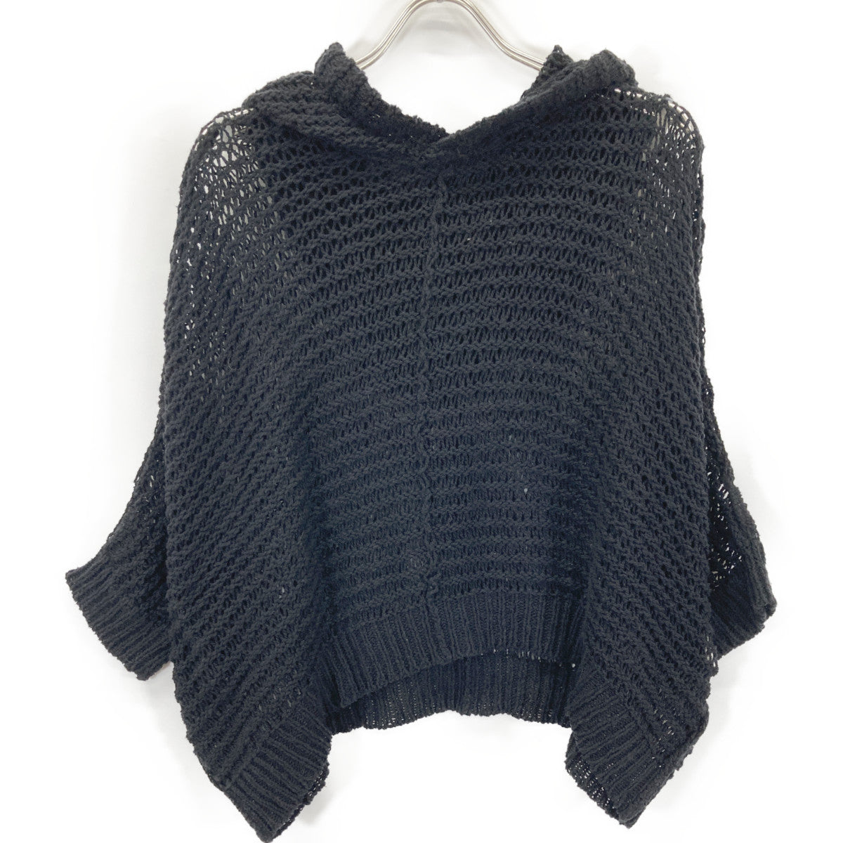 Y's ワイズ YP-K99-586 25SS ﾌﾞﾗｯｸ DAMAGE PROCESSED STRIPE JERSEY HOODED PULLOVER ﾌﾟﾙｵｰﾊﾞｰﾒｯｼｭﾆｯﾄ トップス 2