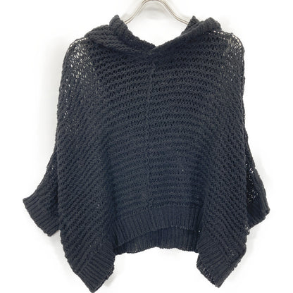 Y's ワイズ YP-K99-586 25SS ﾌﾞﾗｯｸ DAMAGE PROCESSED STRIPE JERSEY HOODED PULLOVER ﾌﾟﾙｵｰﾊﾞｰﾒｯｼｭﾆｯﾄ トップス 2