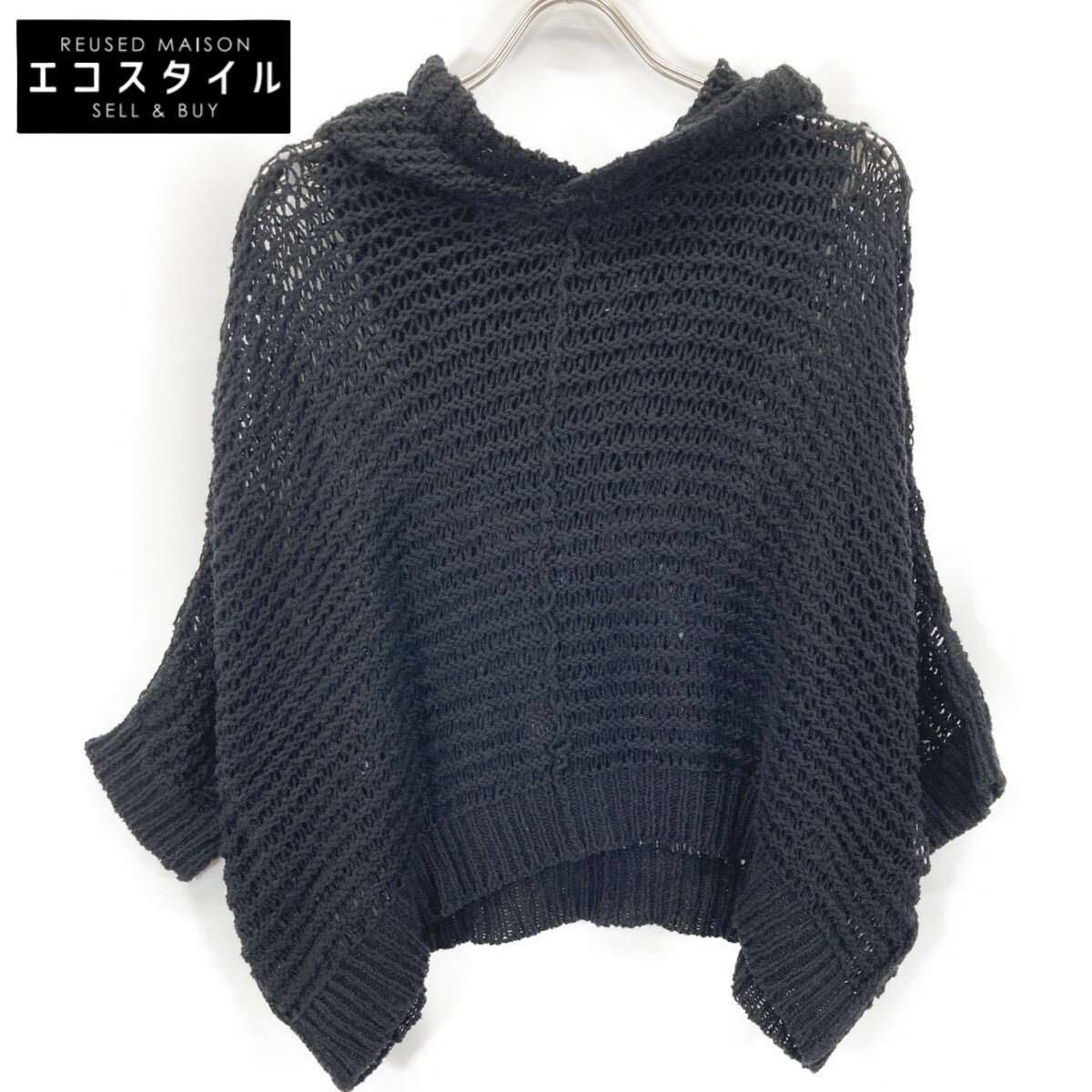 Y's ワイズ YP-K99-586 25SS ﾌﾞﾗｯｸ DAMAGE PROCESSED STRIPE JERSEY HOODED PULLOVER ﾌﾟﾙｵｰﾊﾞｰﾒｯｼｭﾆｯﾄ トップス 2