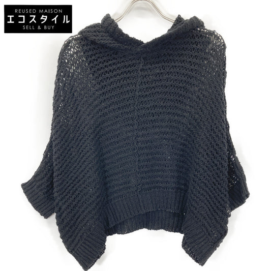 Y's ワイズ YP-K99-586 25SS ﾌﾞﾗｯｸ DAMAGE PROCESSED STRIPE JERSEY HOODED PULLOVER ﾌﾟﾙｵｰﾊﾞｰﾒｯｼｭﾆｯﾄ トップス 2