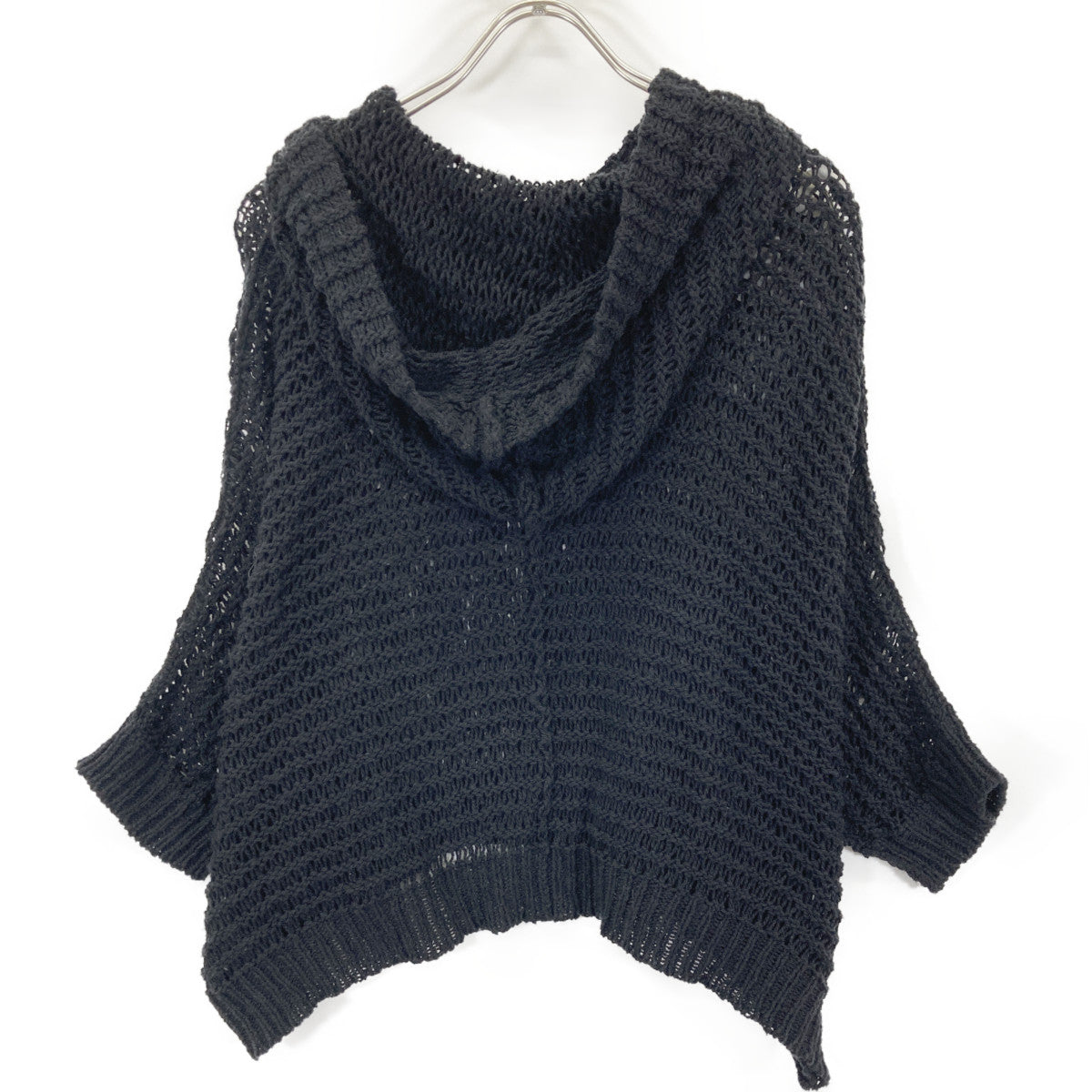 Y's ワイズ YP-K99-586 25SS ﾌﾞﾗｯｸ DAMAGE PROCESSED STRIPE JERSEY HOODED PULLOVER ﾌﾟﾙｵｰﾊﾞｰﾒｯｼｭﾆｯﾄ トップス 2