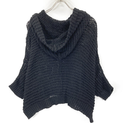 Y's ワイズ YP-K99-586 25SS ﾌﾞﾗｯｸ DAMAGE PROCESSED STRIPE JERSEY HOODED PULLOVER ﾌﾟﾙｵｰﾊﾞｰﾒｯｼｭﾆｯﾄ トップス 2