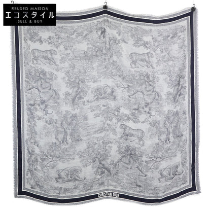 DIOR ディオール 【美品/国内正規】14JOU140I142 Toile de Jouy トワル ドゥ ジュイ ウール・シルク・コットン ストール