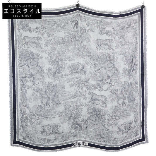DIOR ディオール 【美品/国内正規】14JOU140I142 Toile de Jouy トワル ドゥ ジュイ ウール・シルク・コットン ストール
