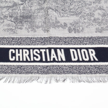 DIOR ディオール 【美品/国内正規】14JOU140I142 Toile de Jouy トワル ドゥ ジュイ ウール・シルク・コットン ストール