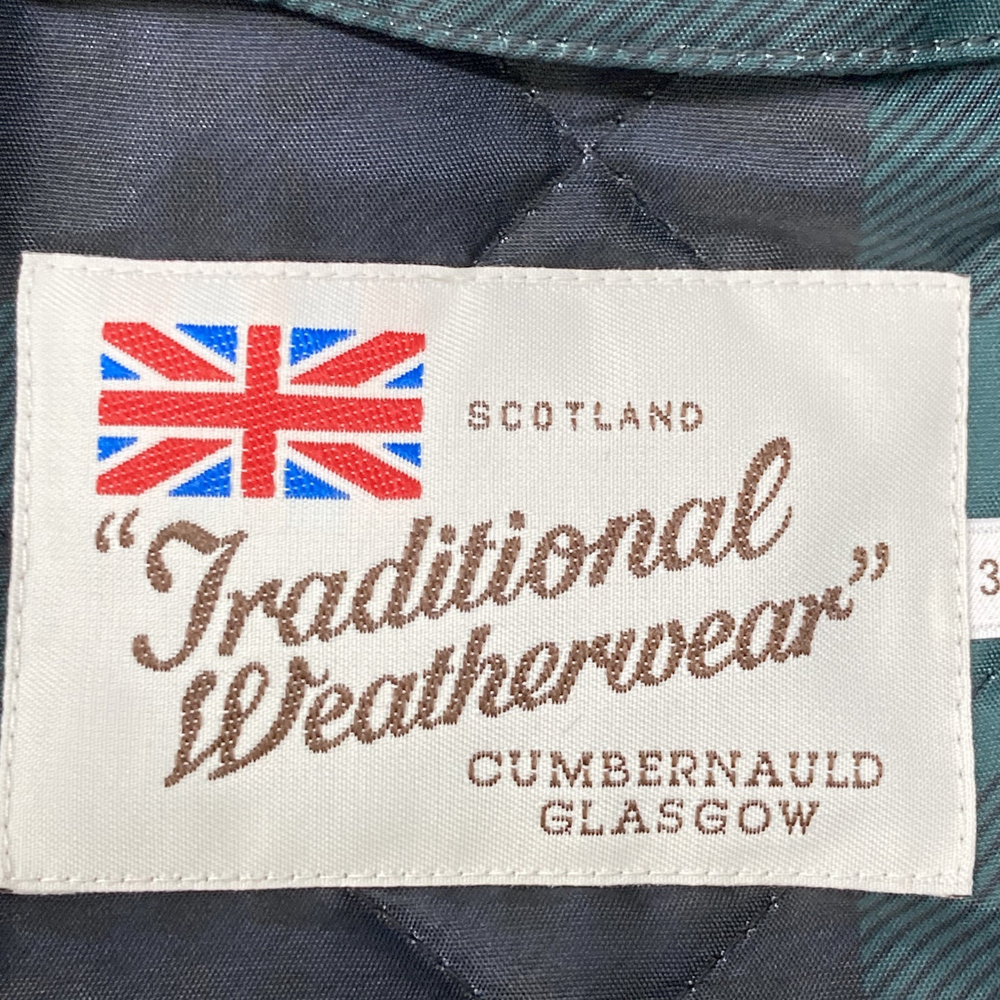 TRADITIONAL WEATHERWEAR トラディショナルウェザーウェア 【SLOBE IENA別注】ﾌﾞﾗｯｸ×ｸﾞﾘｰﾝ ARKLEY W/HOOD ｺｰﾄ ジャケット 38