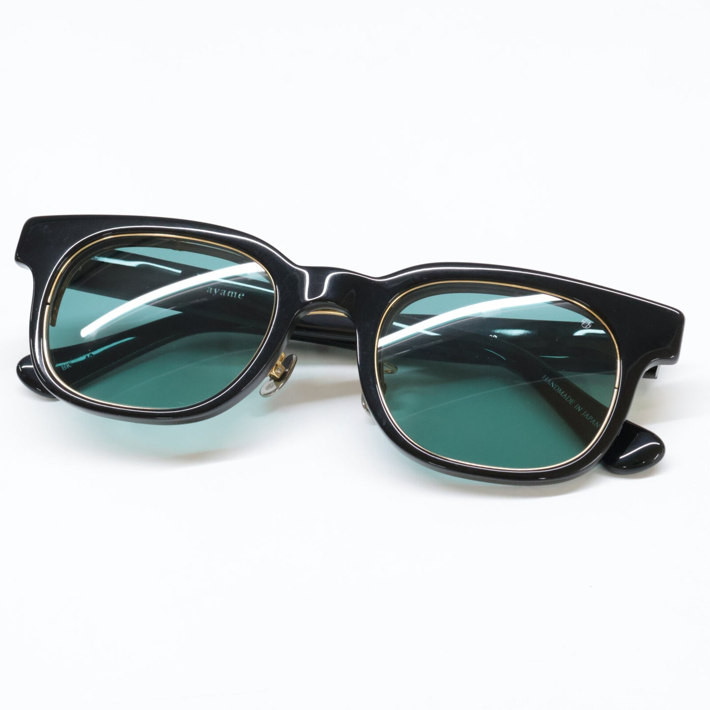 ayame アヤメ 【美品】TANK PRO BK タンクプロ 跳ね上げ式 ウェリントンシェイプ サングラス 50□22