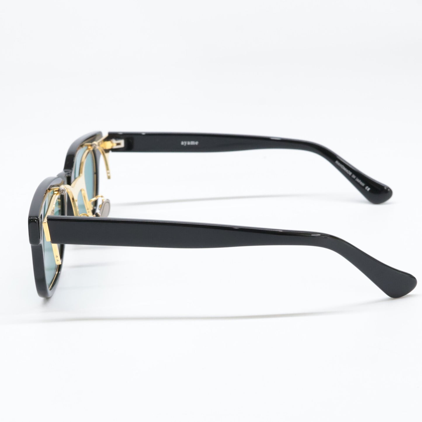 ayame アヤメ 【美品】TANK PRO BK タンクプロ 跳ね上げ式 ウェリントンシェイプ サングラス 50□22