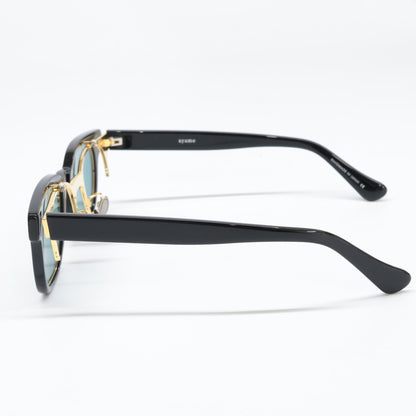 ayame アヤメ 【美品】TANK PRO BK タンクプロ 跳ね上げ式 ウェリントンシェイプ サングラス 50□22