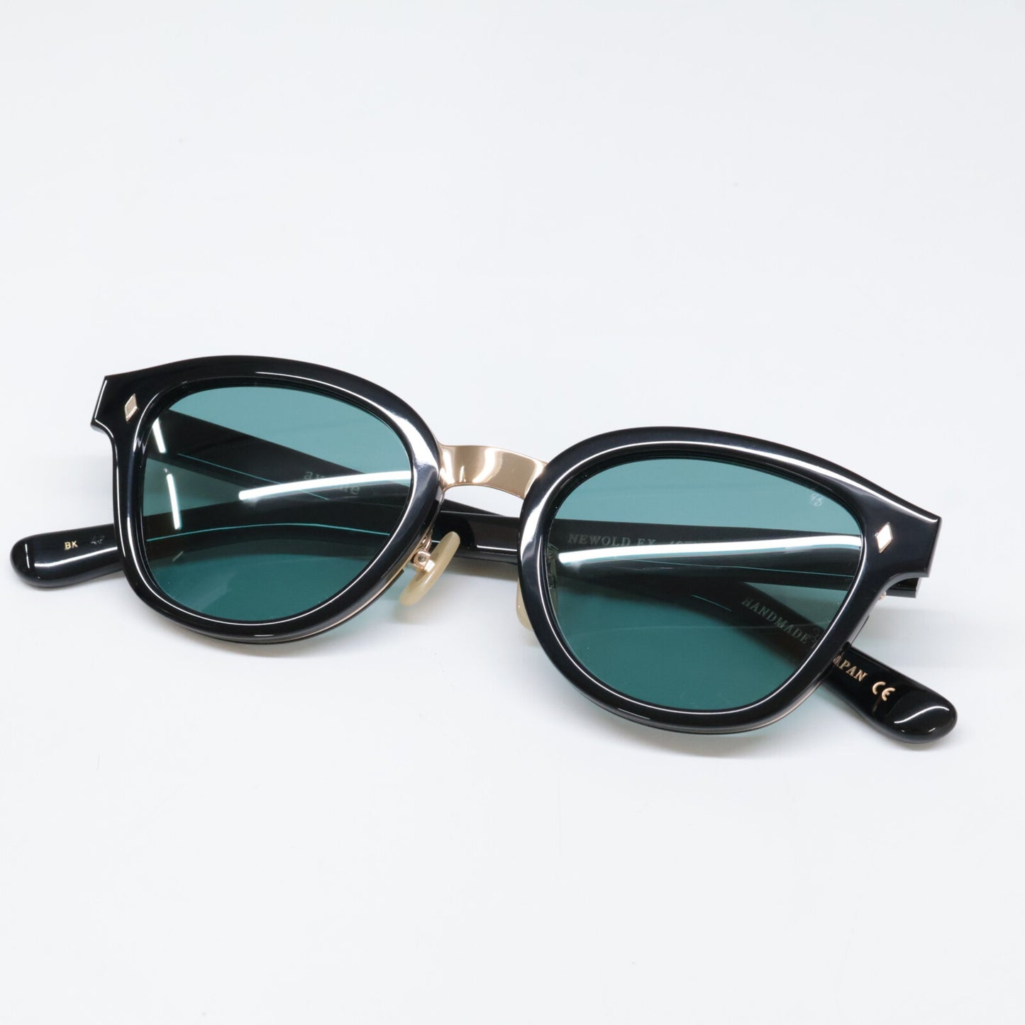 ayame アヤメ 【美品】NEWOLD EX BK ニューオールドイーエックス コンビ ボスリントンシェイプ サングラス 49□21