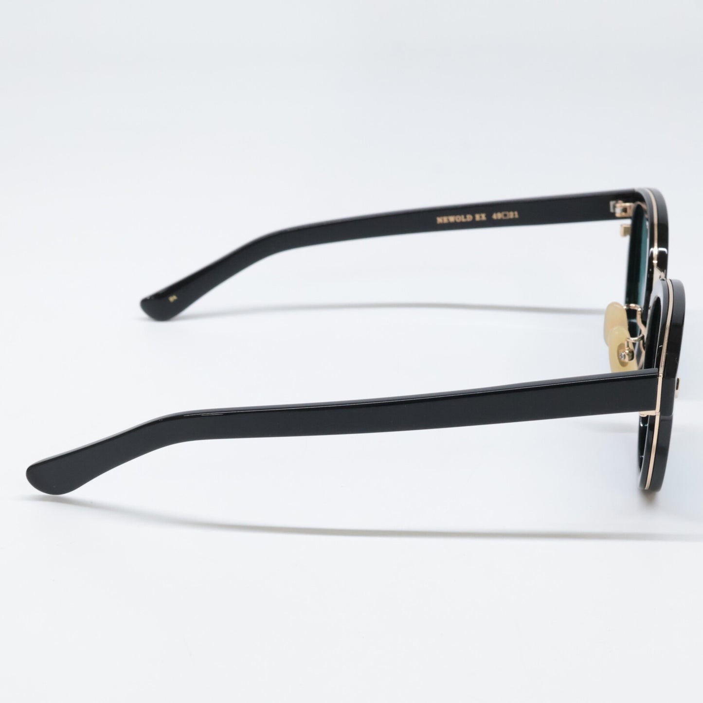 ayame アヤメ 【美品】NEWOLD EX BK ニューオールドイーエックス コンビ ボスリントンシェイプ サングラス 49□21