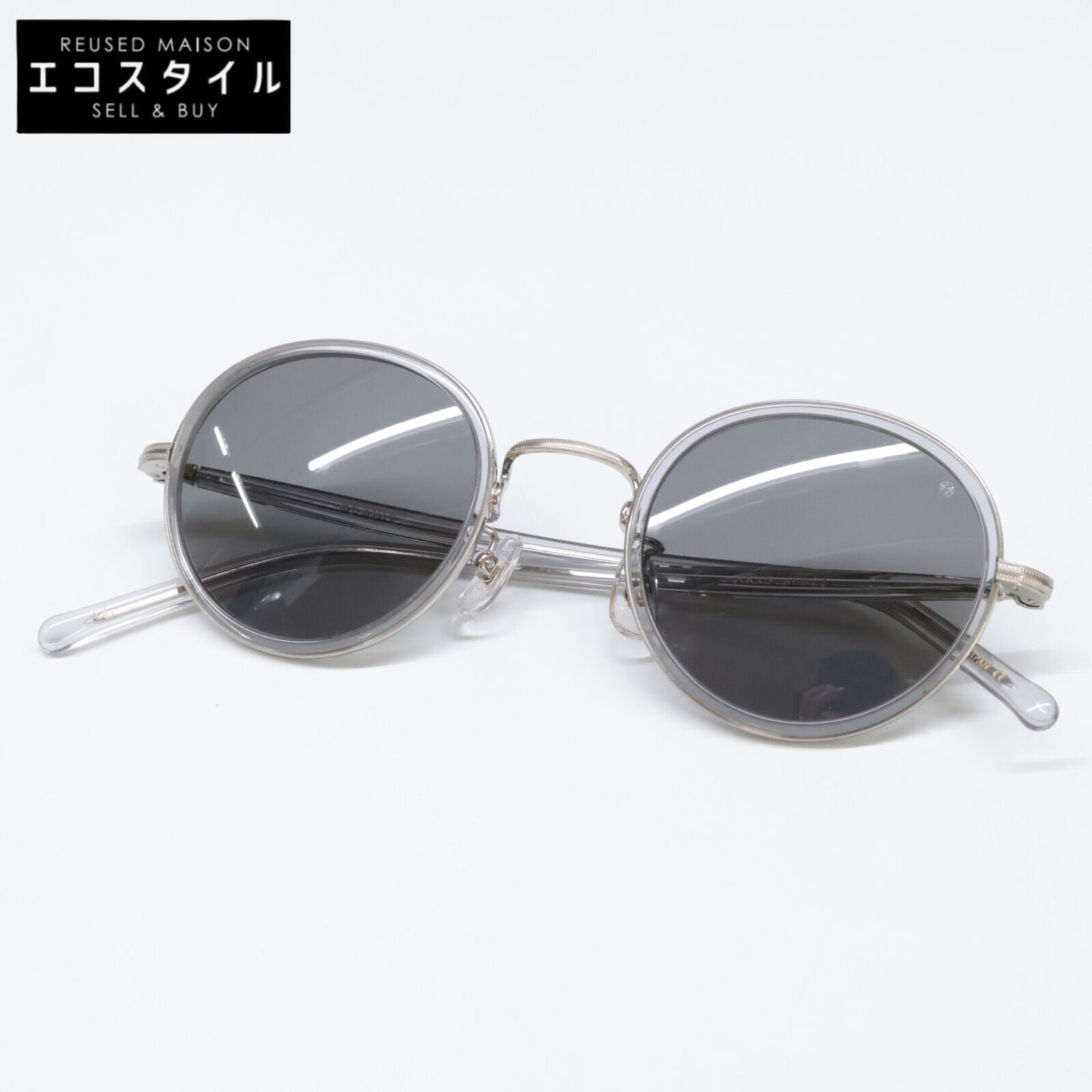 ayame アヤメ 【美品】FOCUS LGY フォーカス テクニカルボストン サングラス 46□23