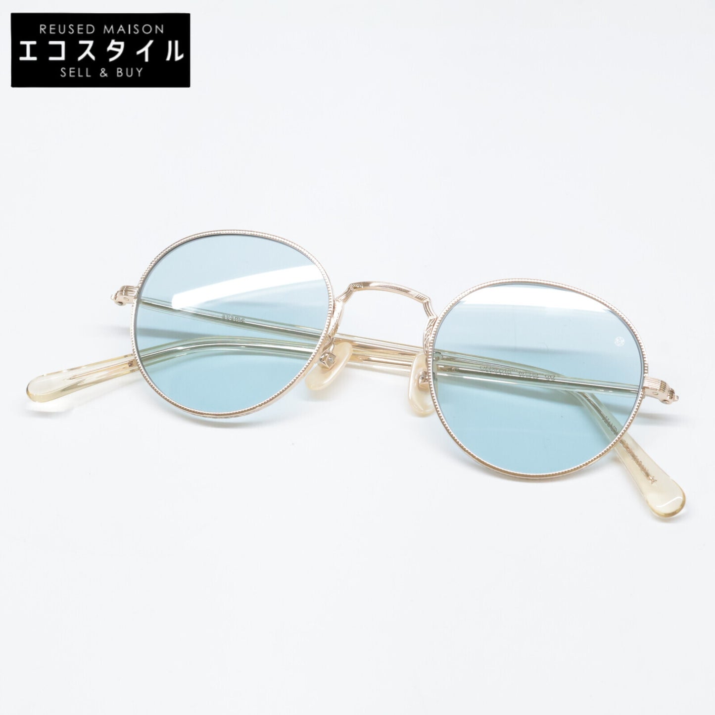 ayame アヤメ 【美品】OLDSTAR GO オールドスター ボストンシェイプ サングラス 46□23