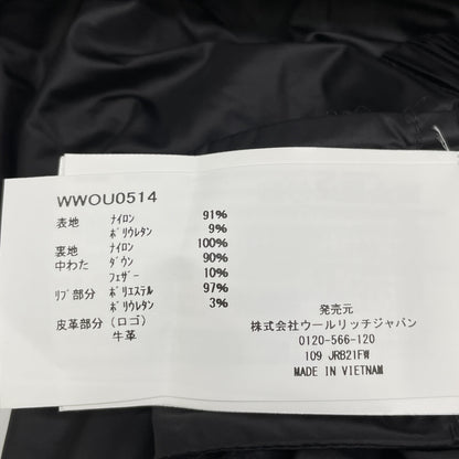 WOOLRICH ウールリッチ WWOU0514 ﾌﾞﾗｯｸ ALSEA PUFFY PARKA/ｱﾙｾｱ ﾊﾟﾌｨｰﾊﾟｰｶｰ コート XS