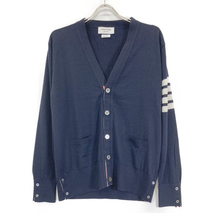 THOM BROWNE トムブラウン 【美品】MKC002A-00014415 ファインメリノウール 4BAR クラシック Vネック カーディガン/ トップス 3