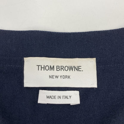 THOM BROWNE トムブラウン 【美品】MKC002A-00014415 ファインメリノウール 4BAR クラシック Vネック カーディガン/ トップス 3