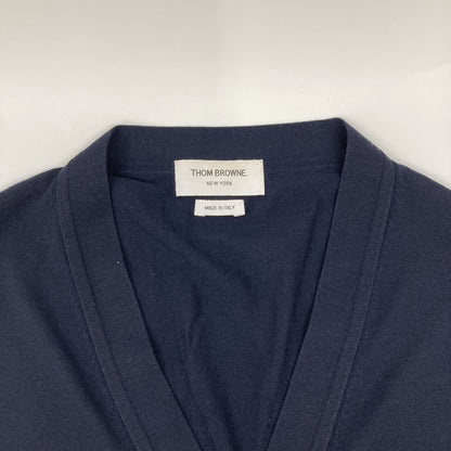 THOM BROWNE トムブラウン 【美品】MKC002A-00014415 ファインメリノウール 4BAR クラシック Vネック カーディガン/ トップス 3