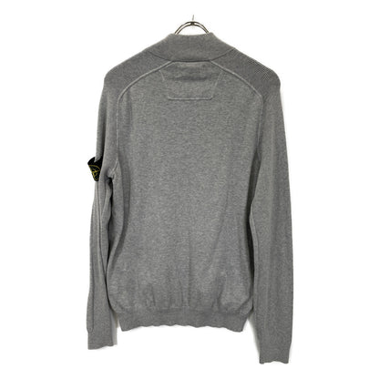 STONE ISLAND ストーンアイランド 6415562B2 ｸﾞﾚｰ ｺｯﾄﾝ ｺﾝﾊﾟｽﾊﾟｯﾁ ｼﾞｯﾌﾟｱｯﾌﾟﾆｯﾄｶｰﾃﾞｨｶﾞﾝ トップス M