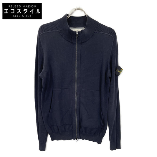 STONE ISLAND ストーンアイランド 6415562B2 ﾈｲﾋﾞｰ ｺｯﾄﾝ ｺﾝﾊﾟｽﾊﾟｯﾁ ｼﾞｯﾌﾟｱｯﾌﾟﾆｯﾄｶｰﾃﾞｨｶﾞﾝ ジャケット M