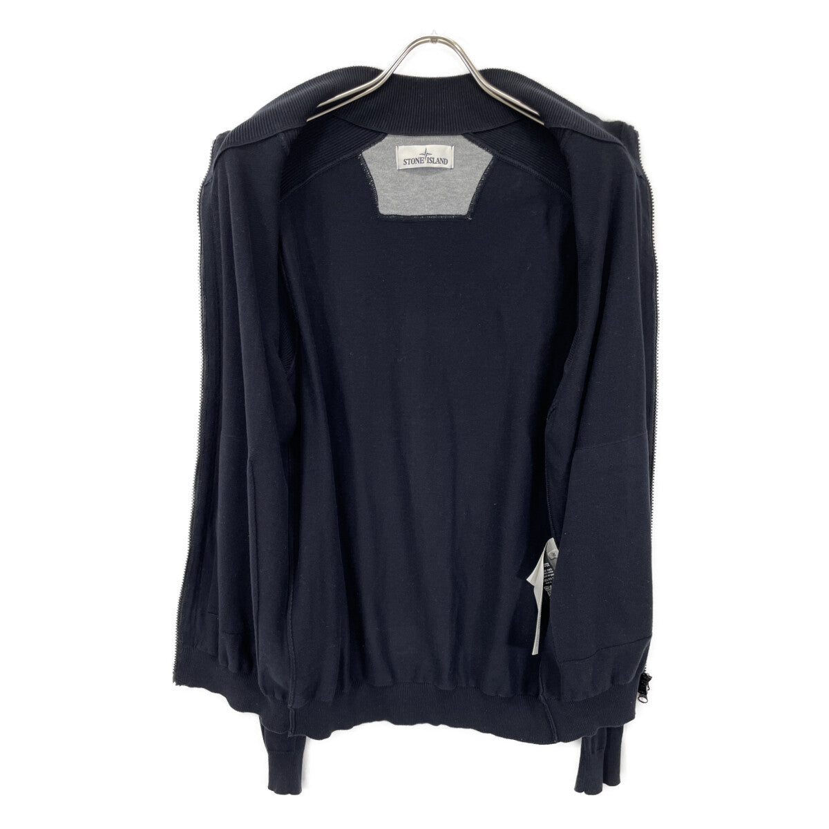 STONE ISLAND ストーンアイランド 6415562B2 ﾈｲﾋﾞｰ ｺｯﾄﾝ ｺﾝﾊﾟｽﾊﾟｯﾁ ｼﾞｯﾌﾟｱｯﾌﾟﾆｯﾄｶｰﾃﾞｨｶﾞﾝ ジャケット M