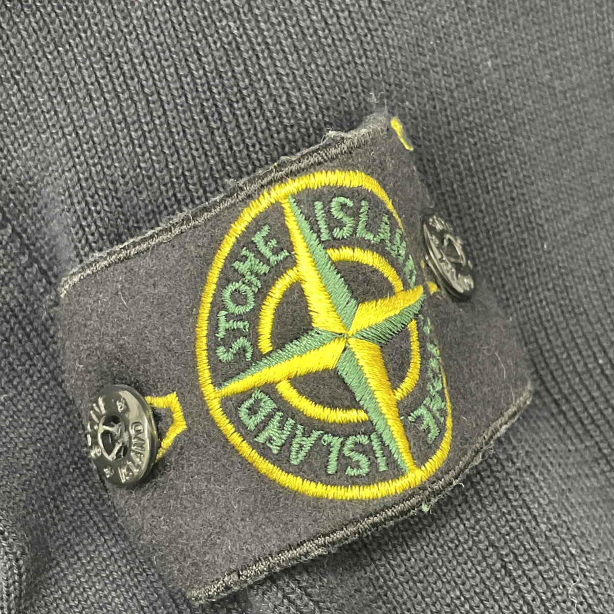 STONE ISLAND ストーンアイランド 6415562B2 ﾈｲﾋﾞｰ ｺｯﾄﾝ ｺﾝﾊﾟｽﾊﾟｯﾁ ｼﾞｯﾌﾟｱｯﾌﾟﾆｯﾄｶｰﾃﾞｨｶﾞﾝ ジャケット M