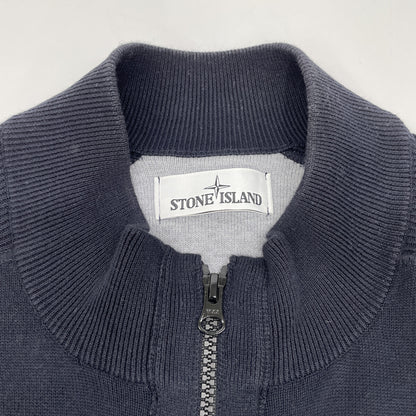 STONE ISLAND ストーンアイランド 6415562B2 ﾈｲﾋﾞｰ ｺｯﾄﾝ ｺﾝﾊﾟｽﾊﾟｯﾁ ｼﾞｯﾌﾟｱｯﾌﾟﾆｯﾄｶｰﾃﾞｨｶﾞﾝ ジャケット M