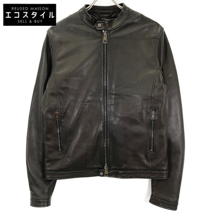 TAGLIATORE タリアトーレ DDI19-01 STONE ﾌﾞﾗｯｸ ﾗﾑﾚｻﾞｰ ｷﾙﾄﾗｲﾆﾝｸﾞ ｼﾝｸﾞﾙﾗｲﾀﾞｰｽｼﾞｬｹｯﾄ ジャケット 48