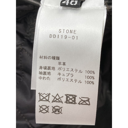TAGLIATORE タリアトーレ DDI19-01 STONE ﾌﾞﾗｯｸ ﾗﾑﾚｻﾞｰ ｷﾙﾄﾗｲﾆﾝｸﾞ ｼﾝｸﾞﾙﾗｲﾀﾞｰｽｼﾞｬｹｯﾄ ジャケット 48