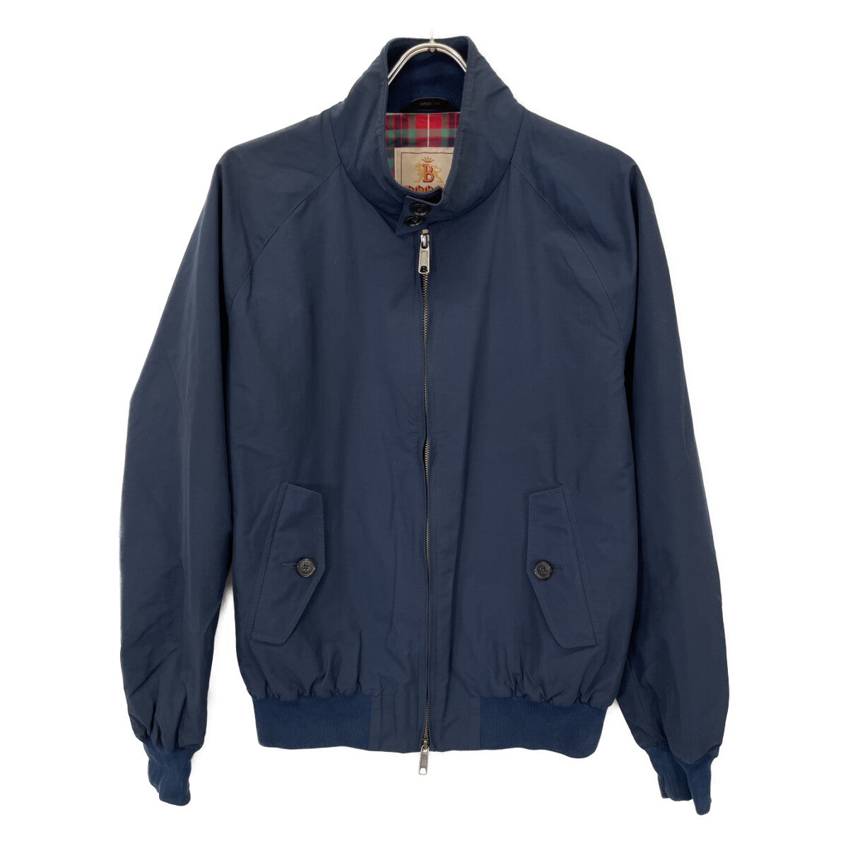 BARACUTA バラクータ 231MBRCPS0001 ﾈｲﾋﾞｰ ｺｯﾄﾝ混 ﾁｪｯｸﾗｲﾆﾝｸﾞ G9 ﾊﾘﾝﾄﾝｼﾞｬｹｯﾄ ジャケット 42