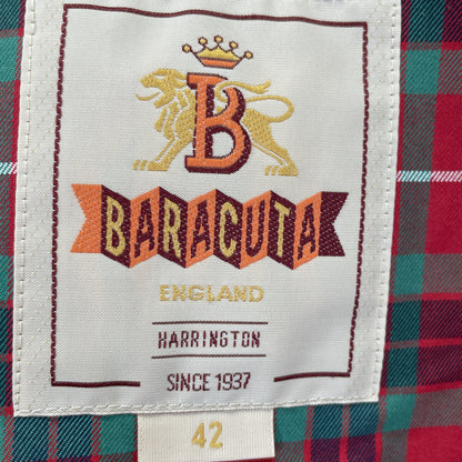 BARACUTA バラクータ 231MBRCPS0001 ﾈｲﾋﾞｰ ｺｯﾄﾝ混 ﾁｪｯｸﾗｲﾆﾝｸﾞ G9 ﾊﾘﾝﾄﾝｼﾞｬｹｯﾄ ジャケット 42