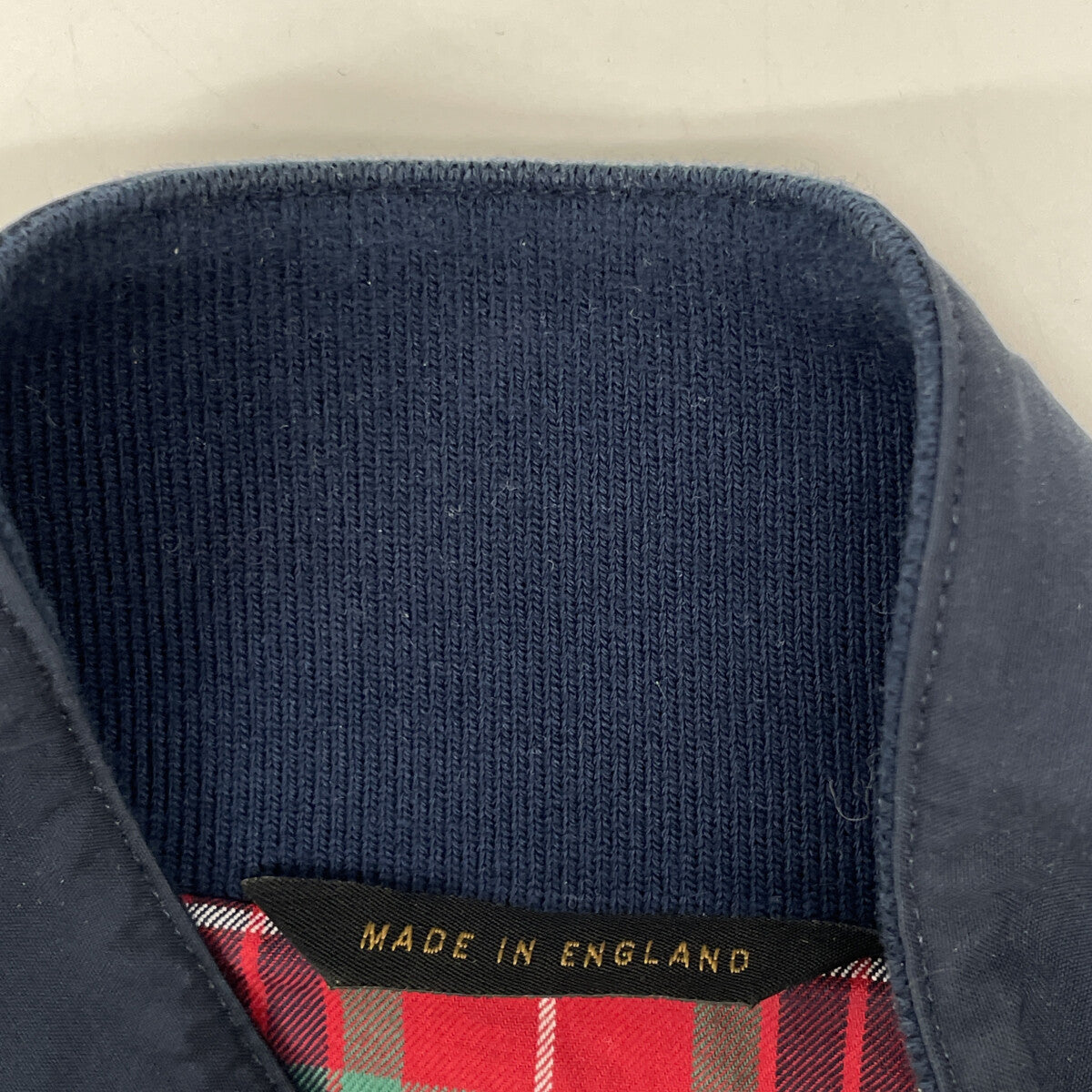 BARACUTA バラクータ 231MBRCPS0001 ﾈｲﾋﾞｰ ｺｯﾄﾝ混 ﾁｪｯｸﾗｲﾆﾝｸﾞ G9 ﾊﾘﾝﾄﾝｼﾞｬｹｯﾄ ジャケット 42