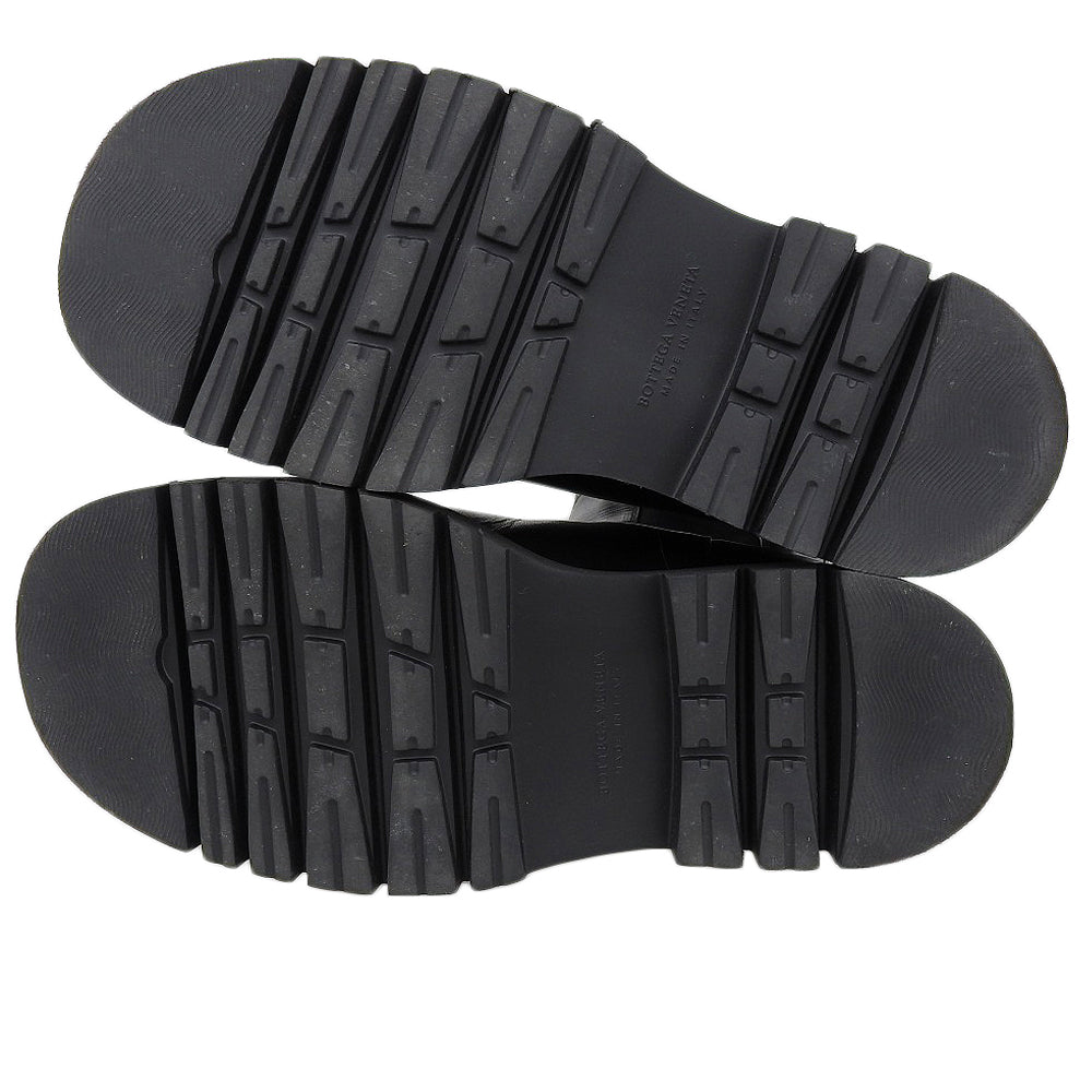 BOTTEGA VENETA ボッテガヴェネタ 美品 LUG ラグチェルシー サイドゴアブーツ レディース ブラック 38 シューズ 38