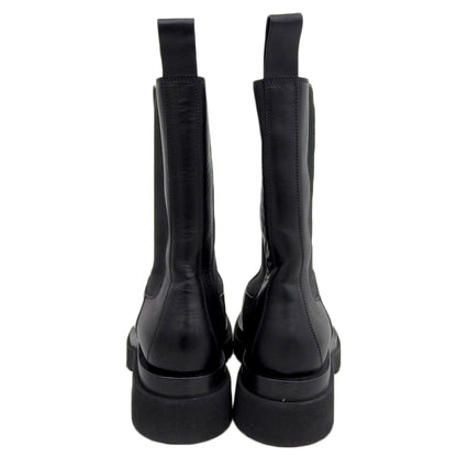 BOTTEGA VENETA ボッテガヴェネタ 美品 LUG ラグチェルシー サイドゴアブーツ レディース ブラック 38 シューズ 38