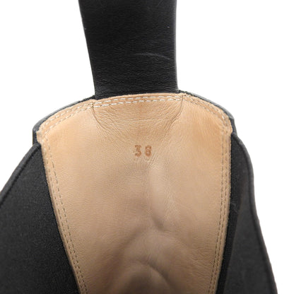 BOTTEGA VENETA ボッテガヴェネタ 美品 LUG ラグチェルシー サイドゴアブーツ レディース ブラック 38 シューズ 38